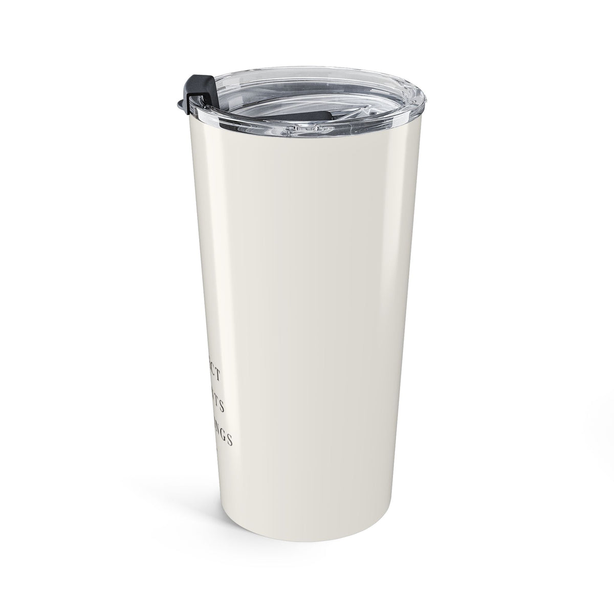 20oz Insulated Tumbler — "Collect Moments Not Things" Minimalist Travel Cup
