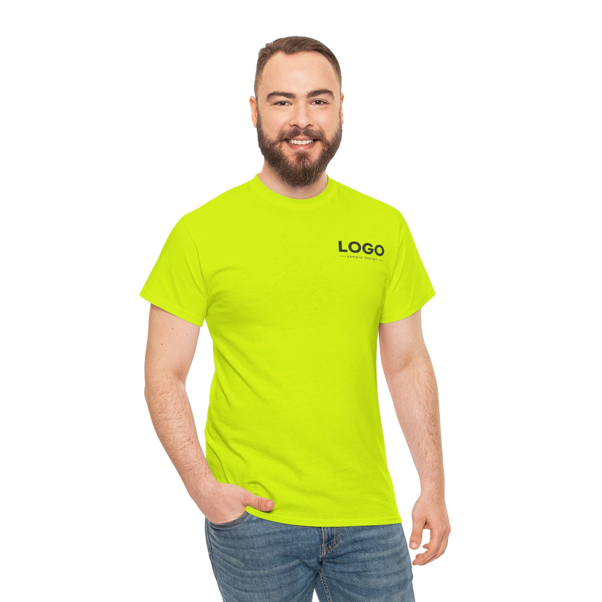Logo Minimalist T‑Shirt — Small Chest & Back Print