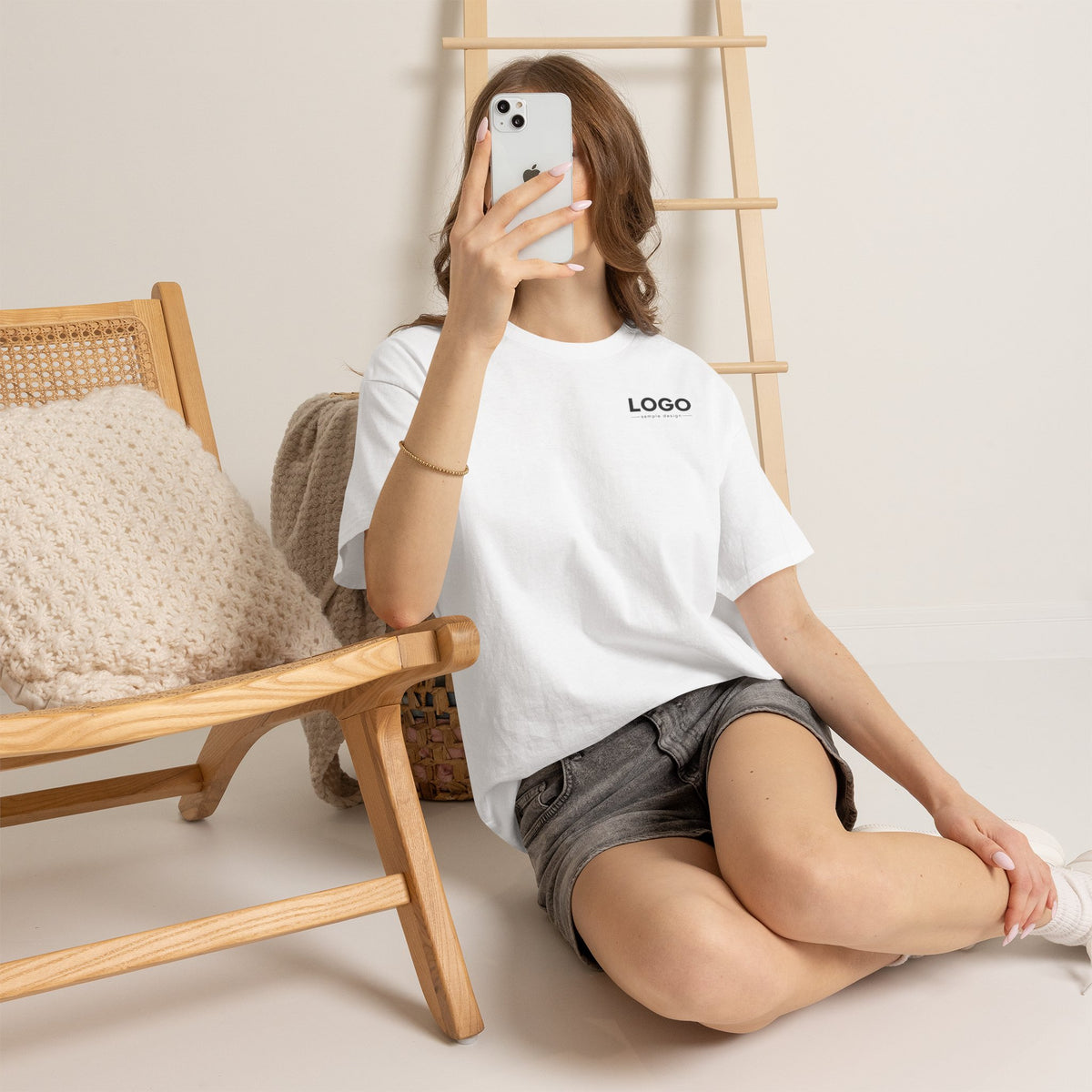 Logo Minimalist T‑Shirt — Small Chest & Back Print