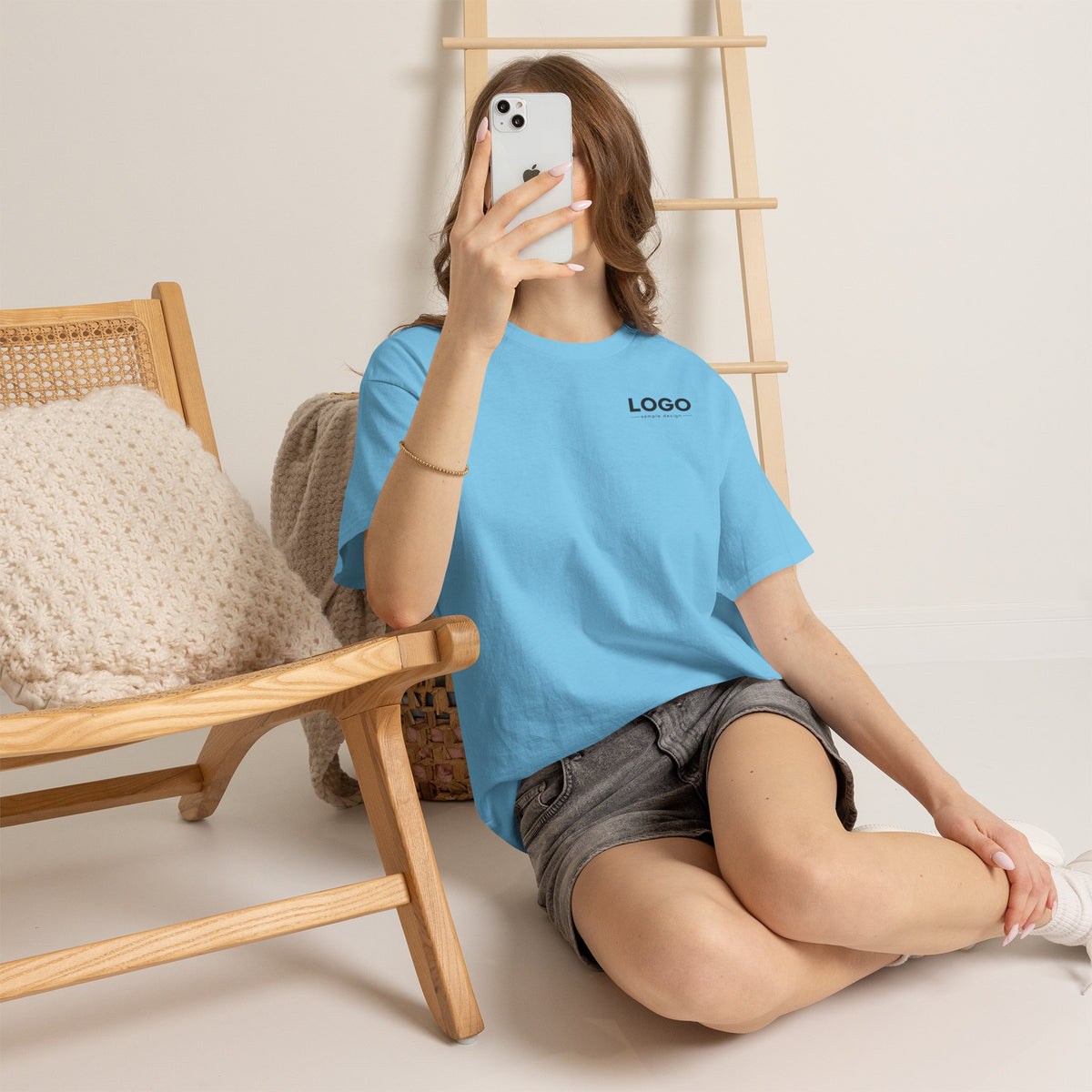 Logo Minimalist T‑Shirt — Small Chest & Back Print