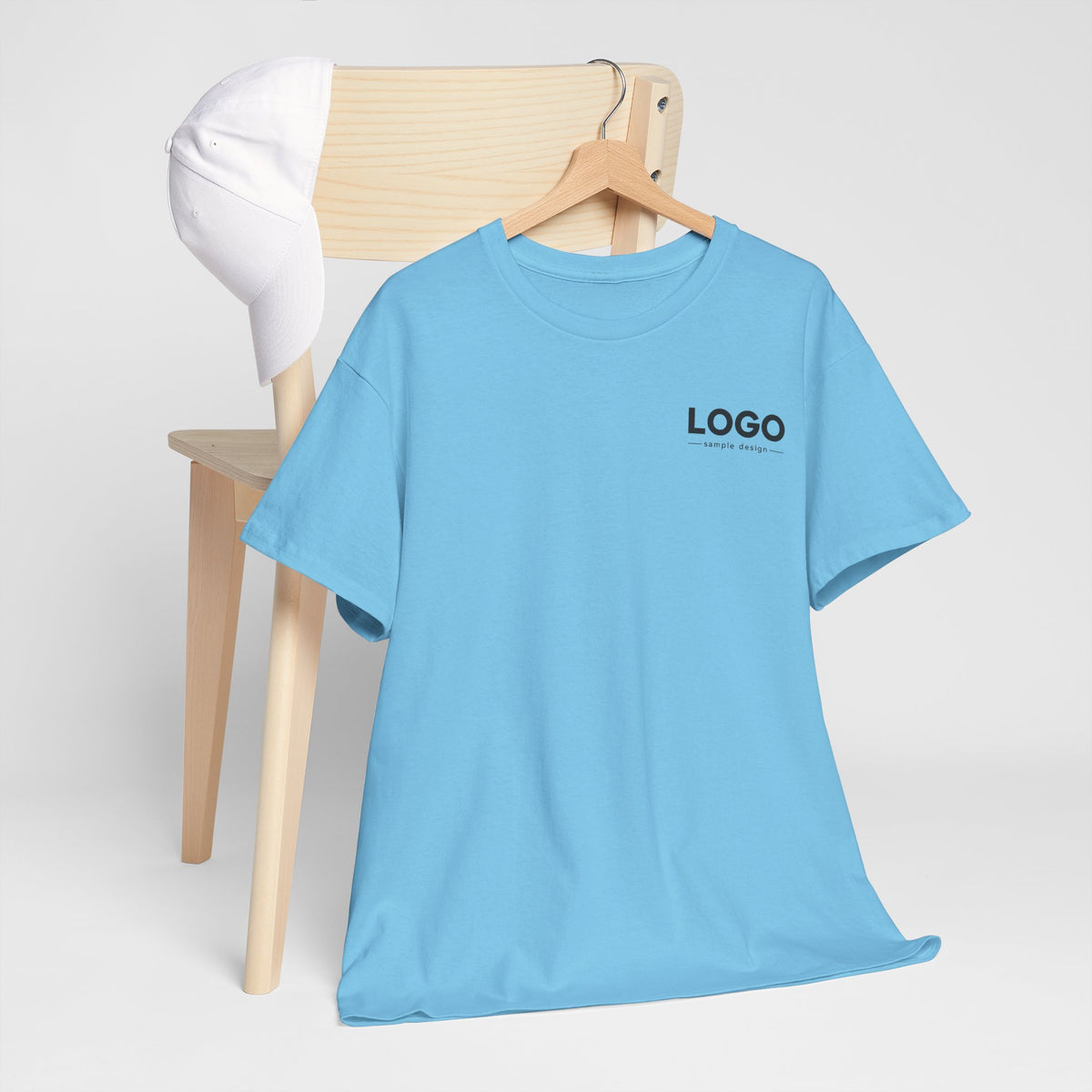 Logo Minimalist T‑Shirt — Small Chest & Back Print