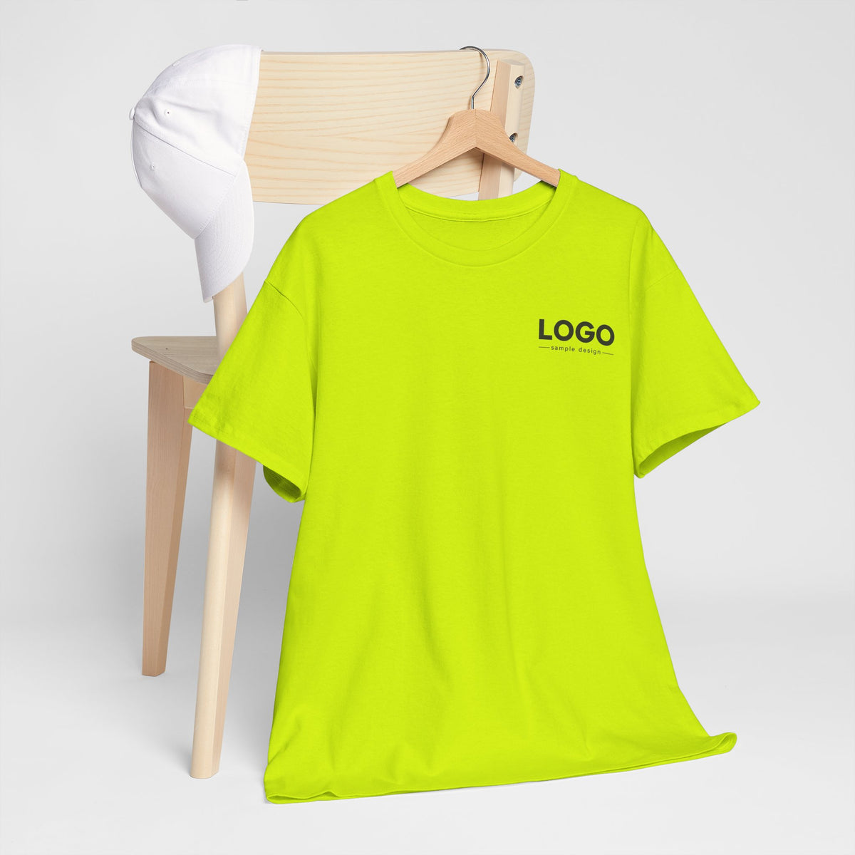 Logo Minimalist T‑Shirt — Small Chest & Back Print