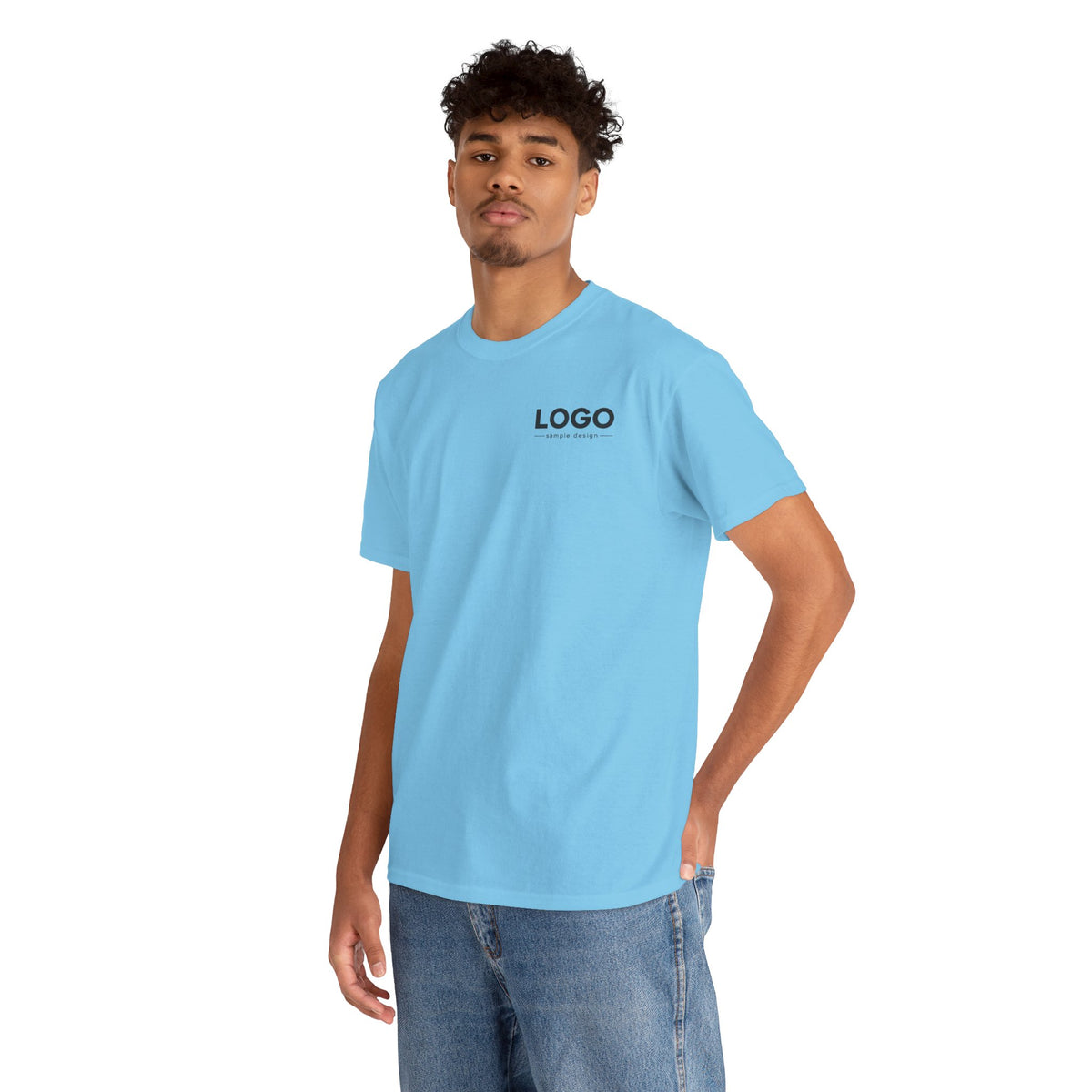 Logo Minimalist T‑Shirt — Small Chest & Back Print