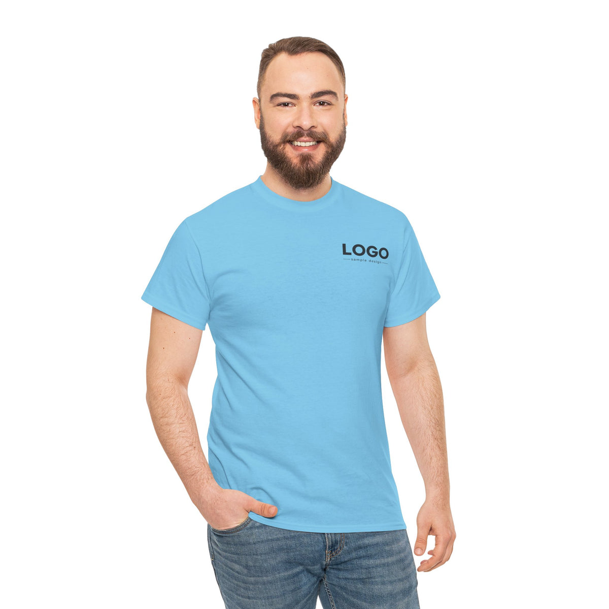 Logo Minimalist T‑Shirt — Small Chest & Back Print