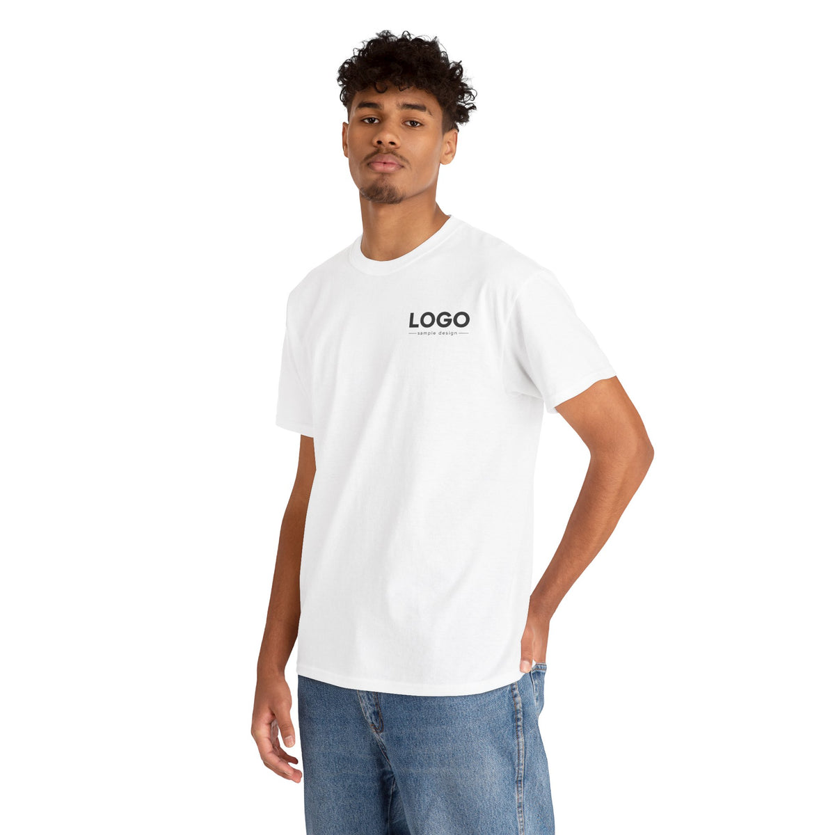 Logo Minimalist T‑Shirt — Small Chest & Back Print