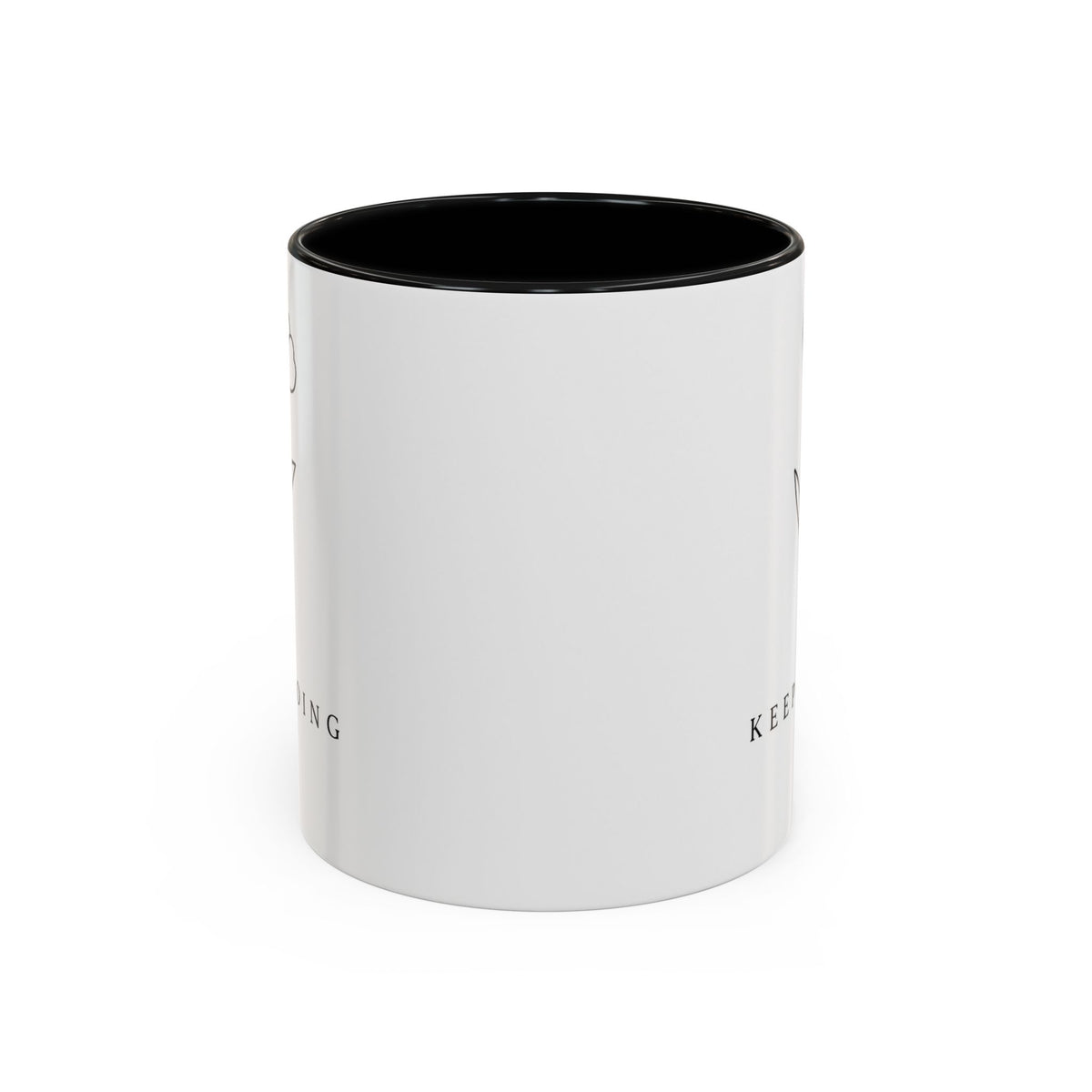 Keep Going Flower Accent Coffee Mug — Inspirational 11/15oz Ceramic Mug