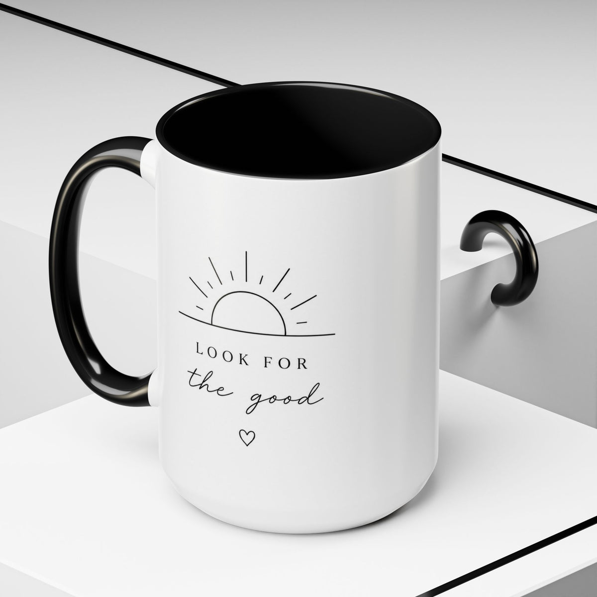 Look for the Good Accent Coffee Mug — Inspirational Sunrise Ceramic Coffee Mug (11/15oz)