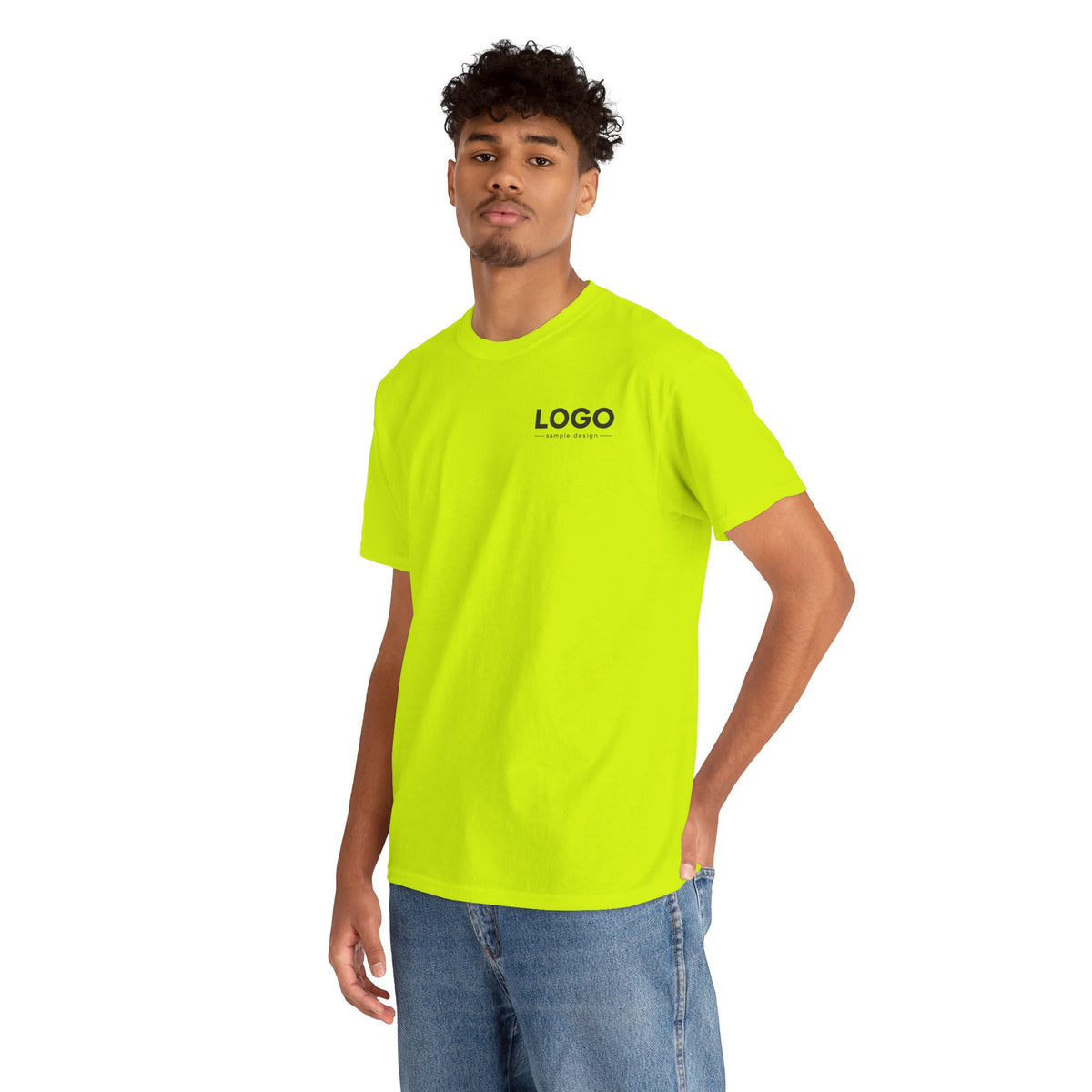 Logo Minimalist T‑Shirt — Small Chest & Back Print