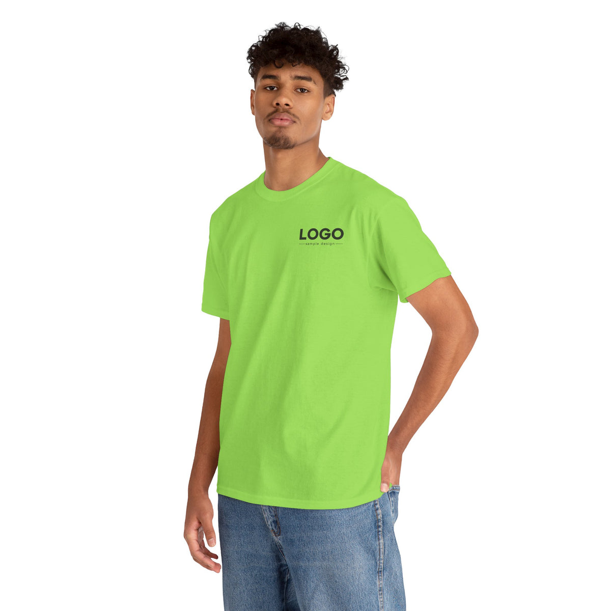 Logo Minimalist T‑Shirt — Small Chest & Back Print