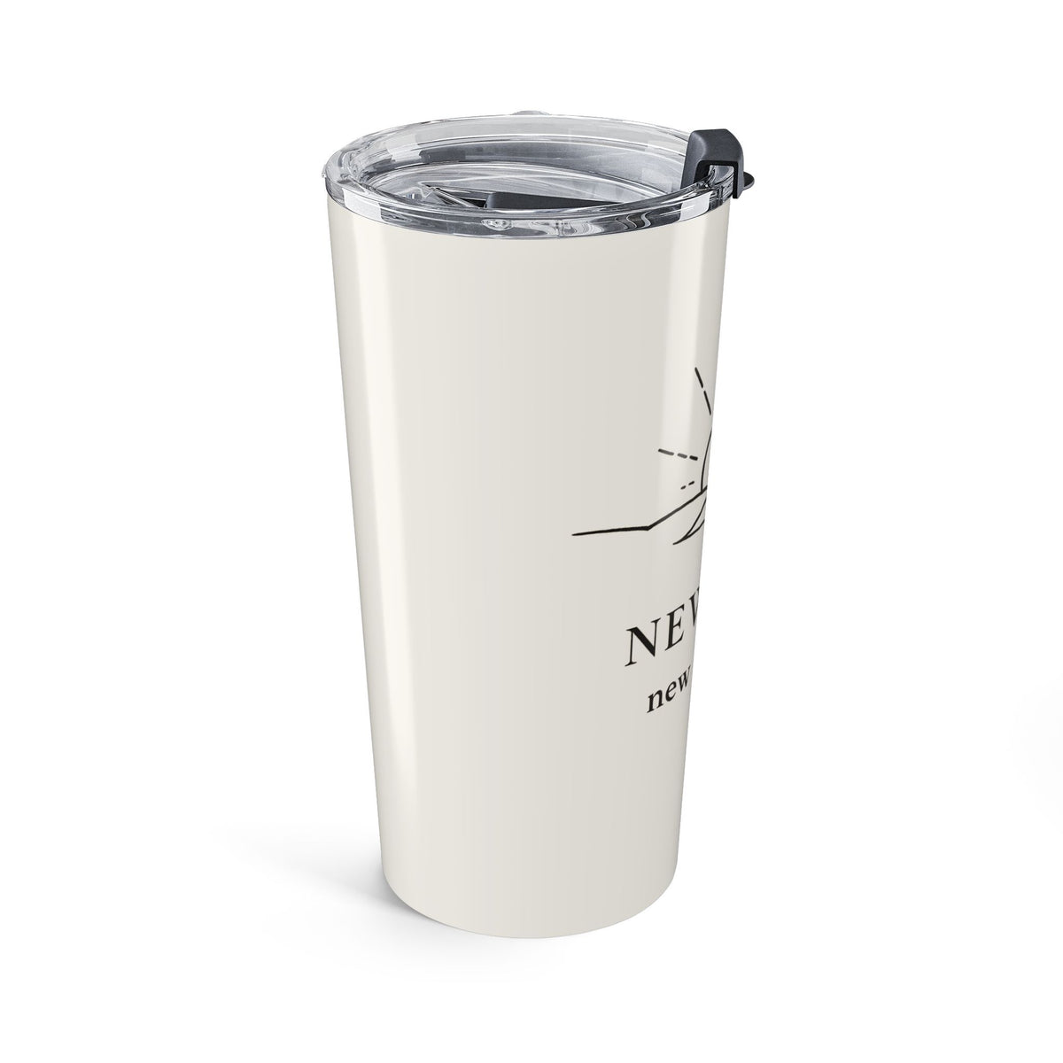 20oz Sunrise Tumbler – "New Day, New Mindset" Motivational Travel Mug