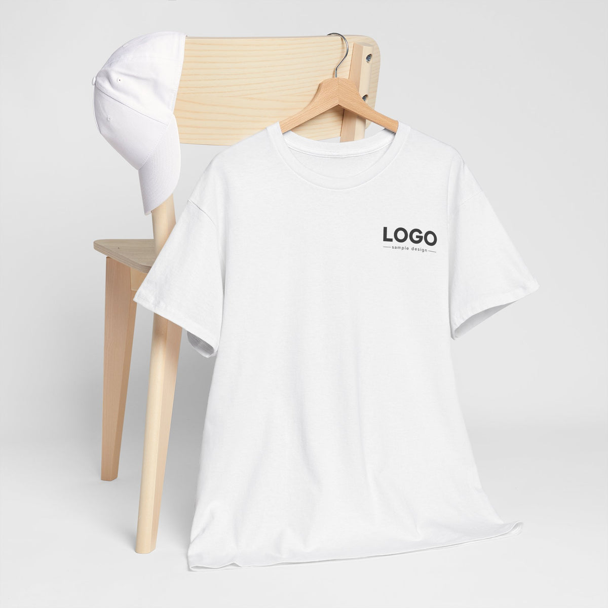 Logo Minimalist T‑Shirt — Small Chest & Back Print