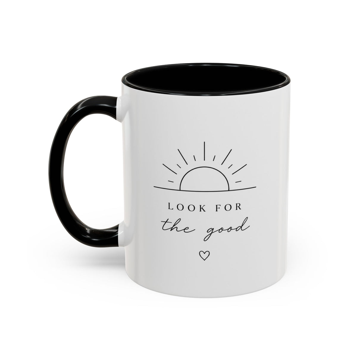 Look for the Good Accent Coffee Mug — Inspirational Sunrise Ceramic Coffee Mug (11/15oz)