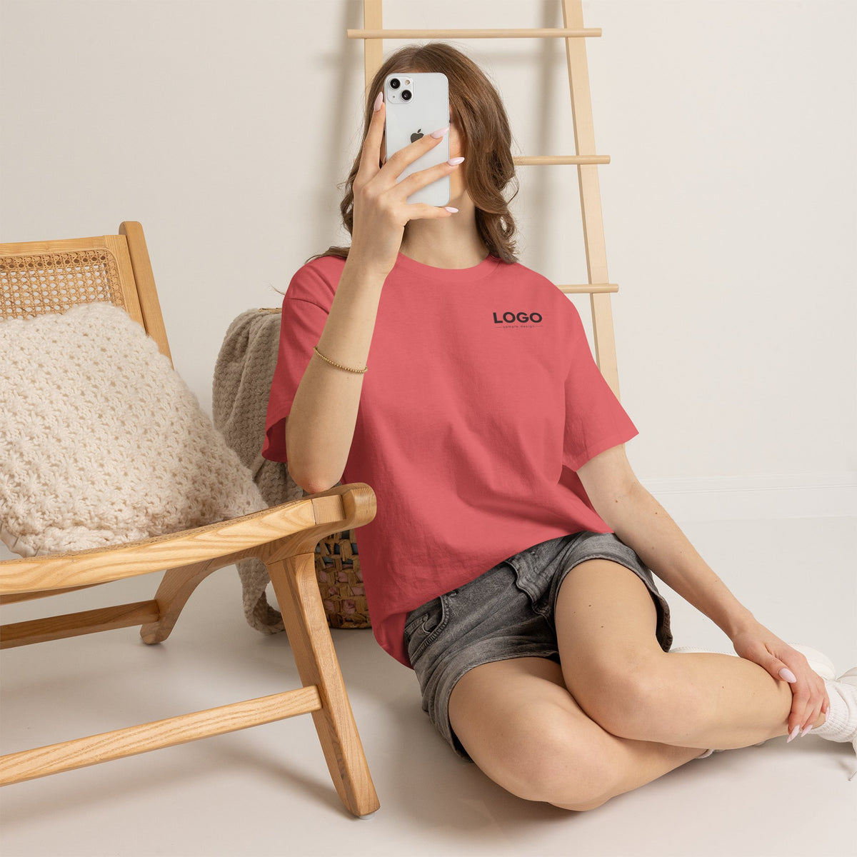Logo Minimalist T‑Shirt — Small Chest & Back Print