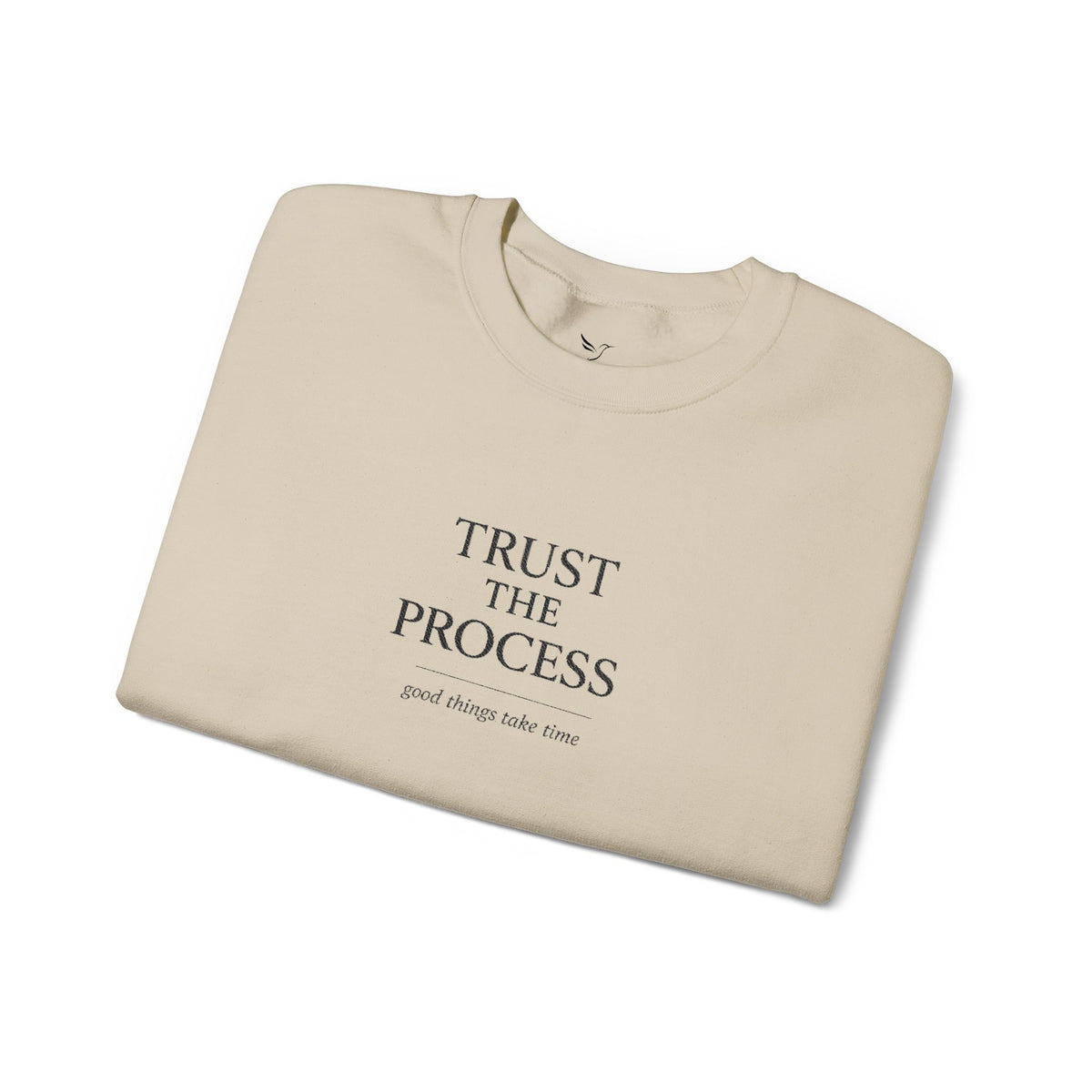 Trust The Process Crewneck Sweatshirt — Minimal Motivational Pullover