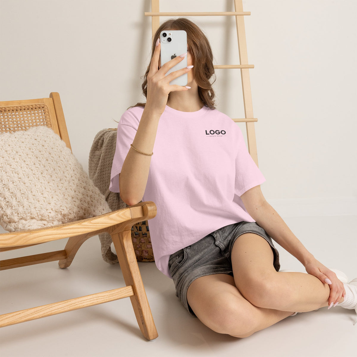 Logo Minimalist T‑Shirt — Small Chest & Back Print