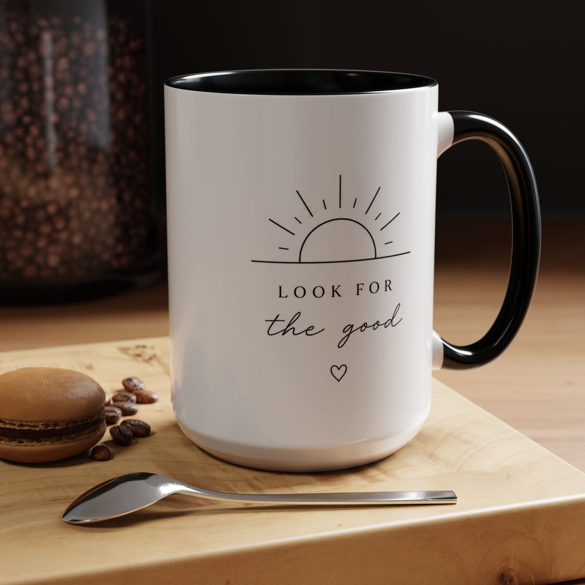 Look for the Good Accent Coffee Mug — Inspirational Sunrise Ceramic Coffee Mug (11/15oz)