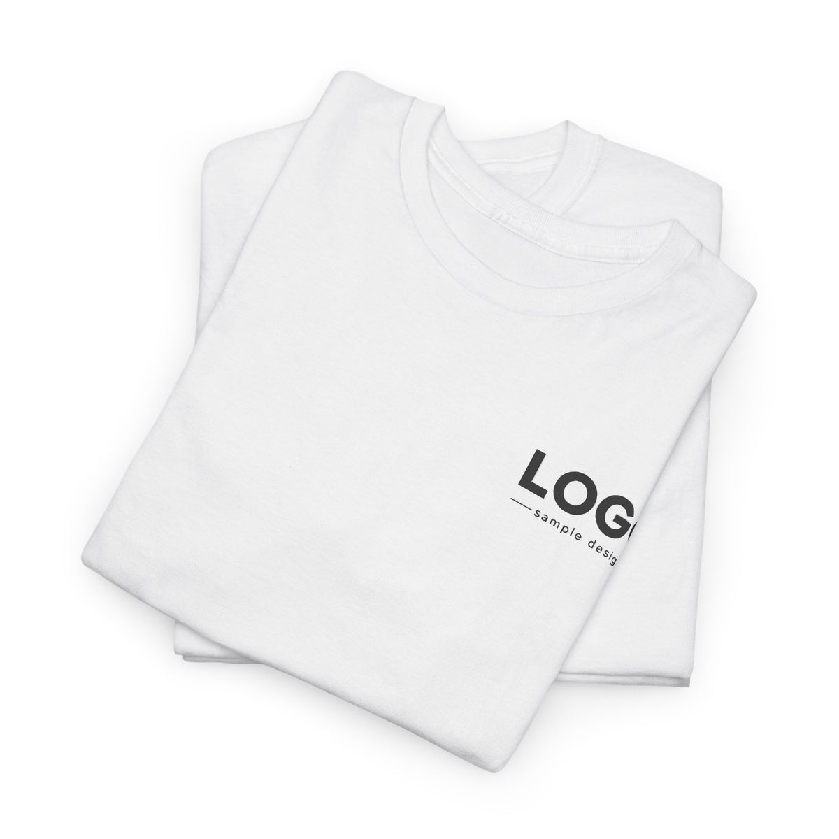 Logo Minimalist T‑Shirt — Small Chest & Back Print