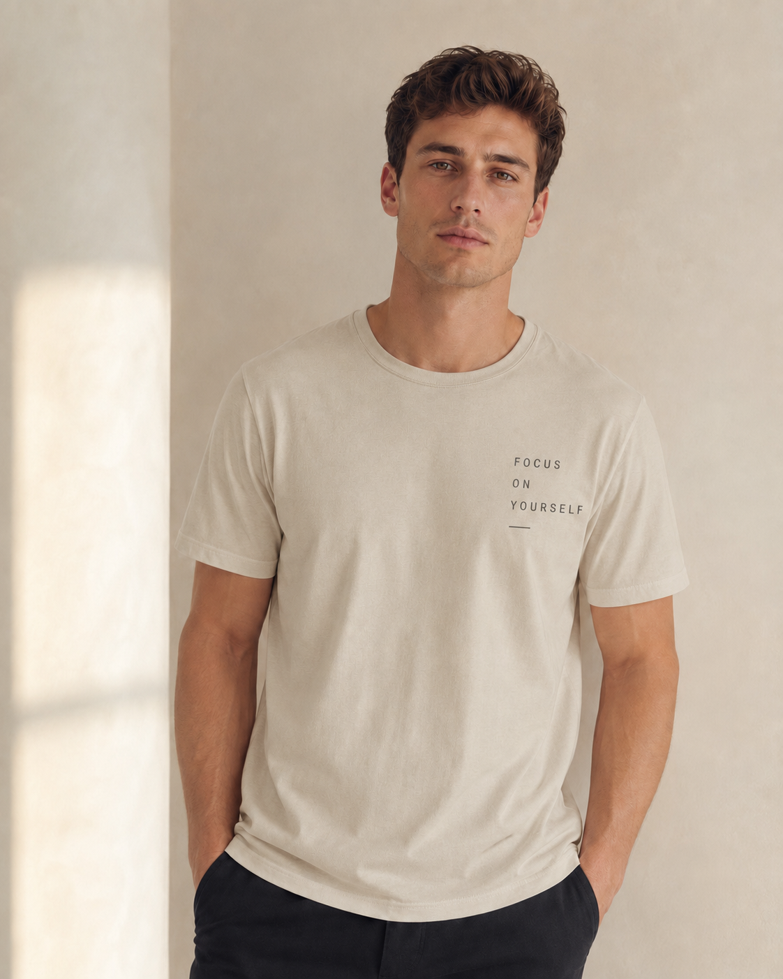 Focus On Yourself T‑Shirt — Minimalist Self‑Care Tee