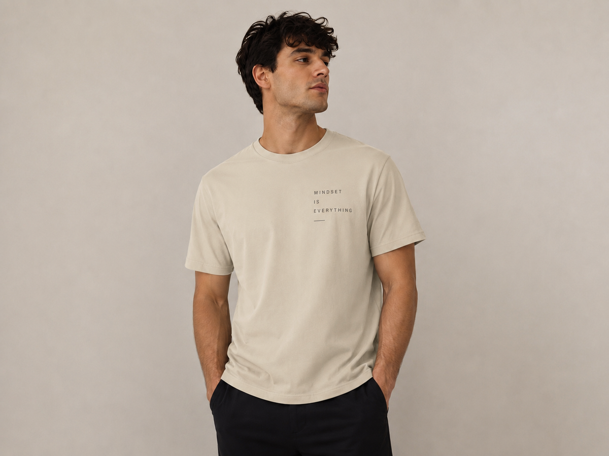 Mindset Is Everything Minimalist T‑Shirt — Inspirational Graphic Tee