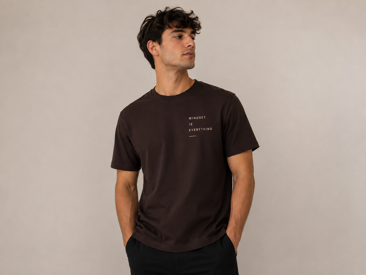 Mindset Is Everything Minimalist T‑Shirt — Inspirational Graphic Tee