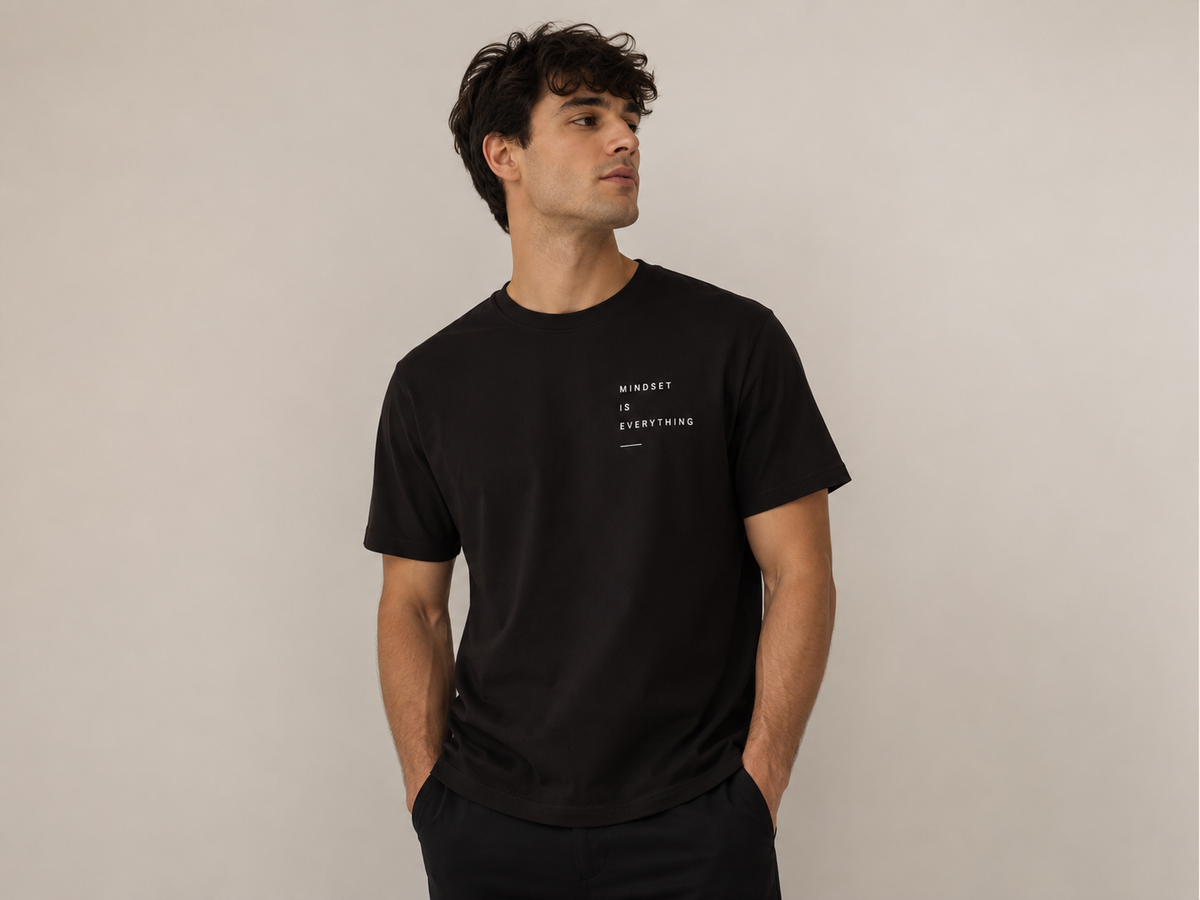 Mindset Is Everything Minimalist T‑Shirt — Inspirational Graphic Tee
