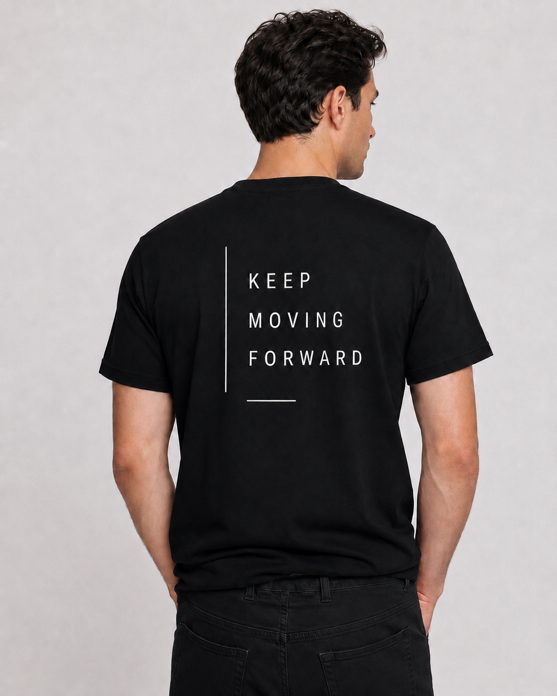 Keep Moving Forward – Minimalist Men’s T-Shirt