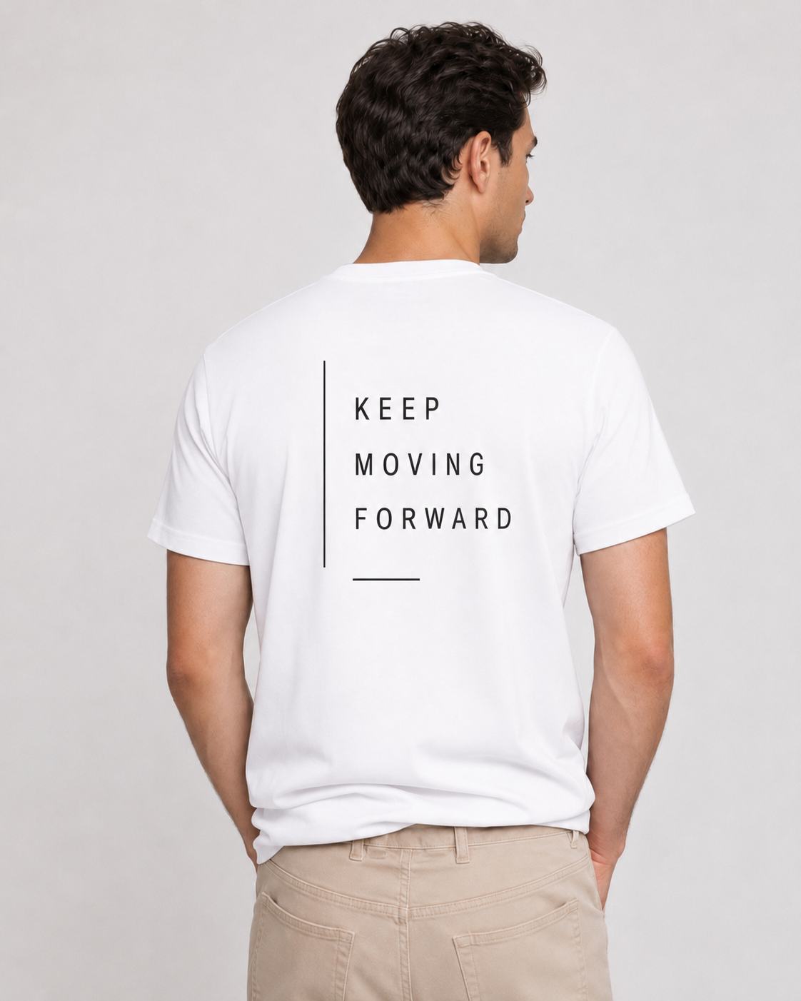 Keep Moving Forward – Minimalist Men’s T-Shirt