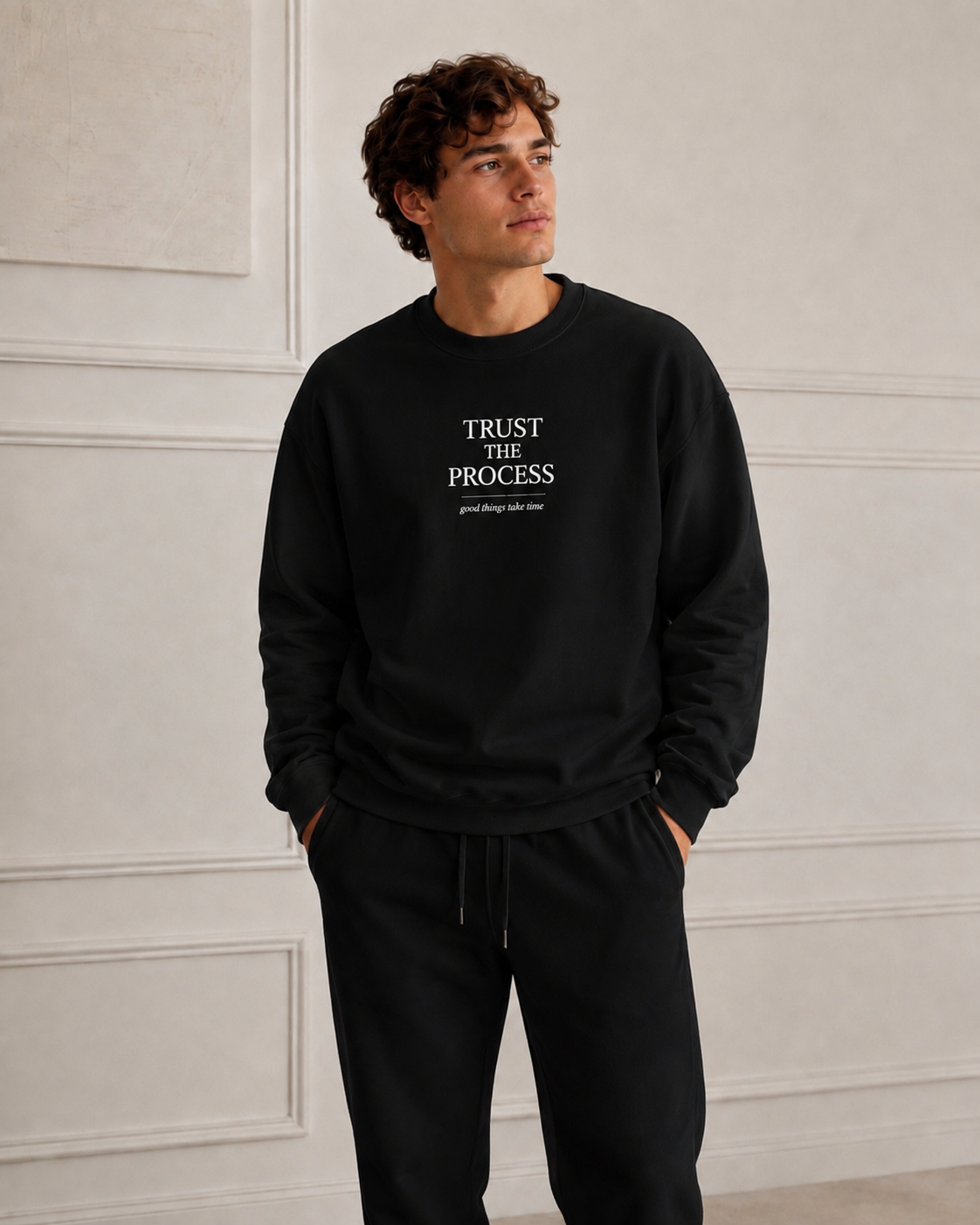 Trust The Process Crewneck Sweatshirt — Motivational Casual Pullover
