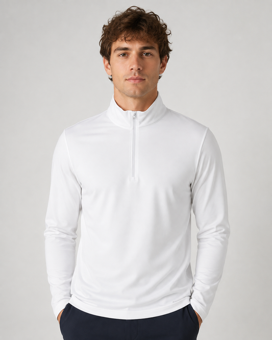 Minimal Sporty Elegance - Quarter-Zip