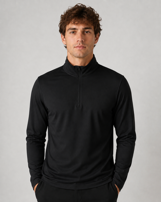 Minimal Sporty Elegance - Quarter-Zip