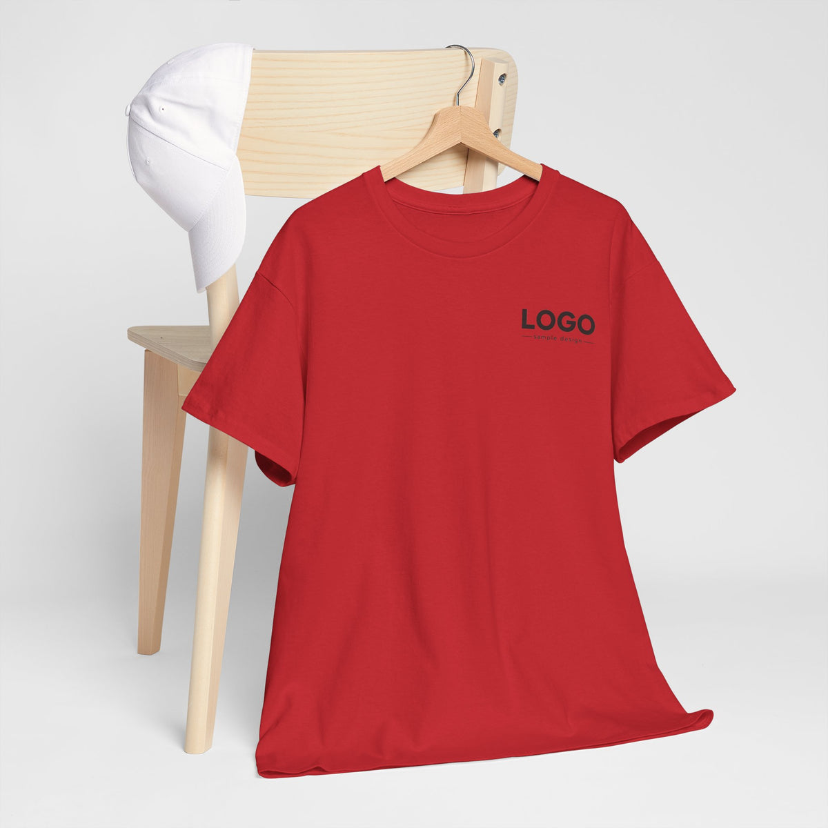 Logo Minimalist T‑Shirt — Small Chest & Back Print