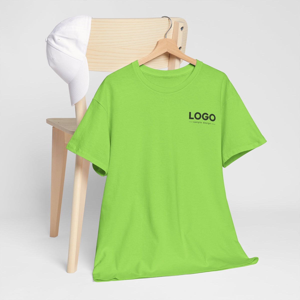 Logo Minimalist T‑Shirt — Small Chest & Back Print