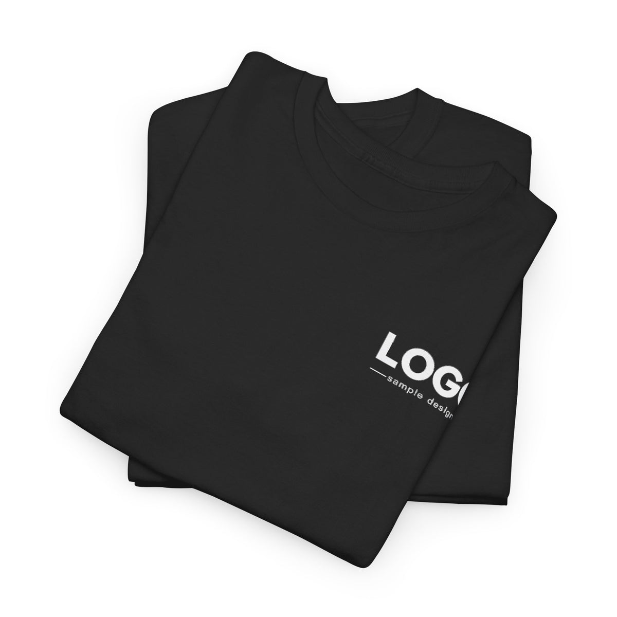 Logo Minimalist T‑Shirt — Small Chest & Back Print
