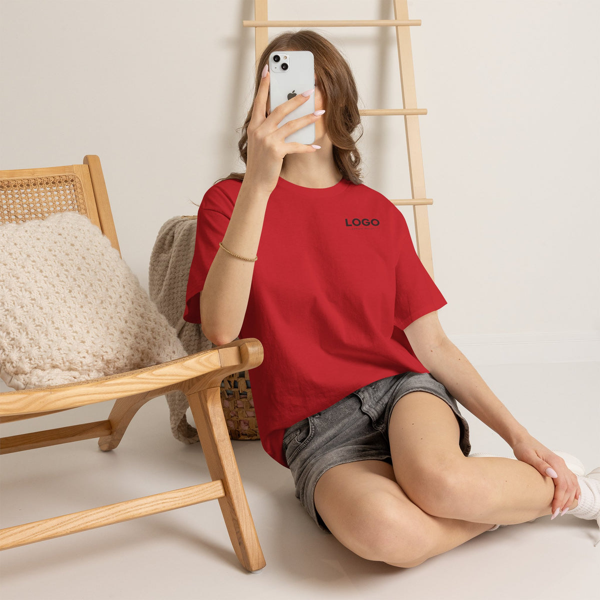 Logo Minimalist T‑Shirt — Small Chest & Back Print