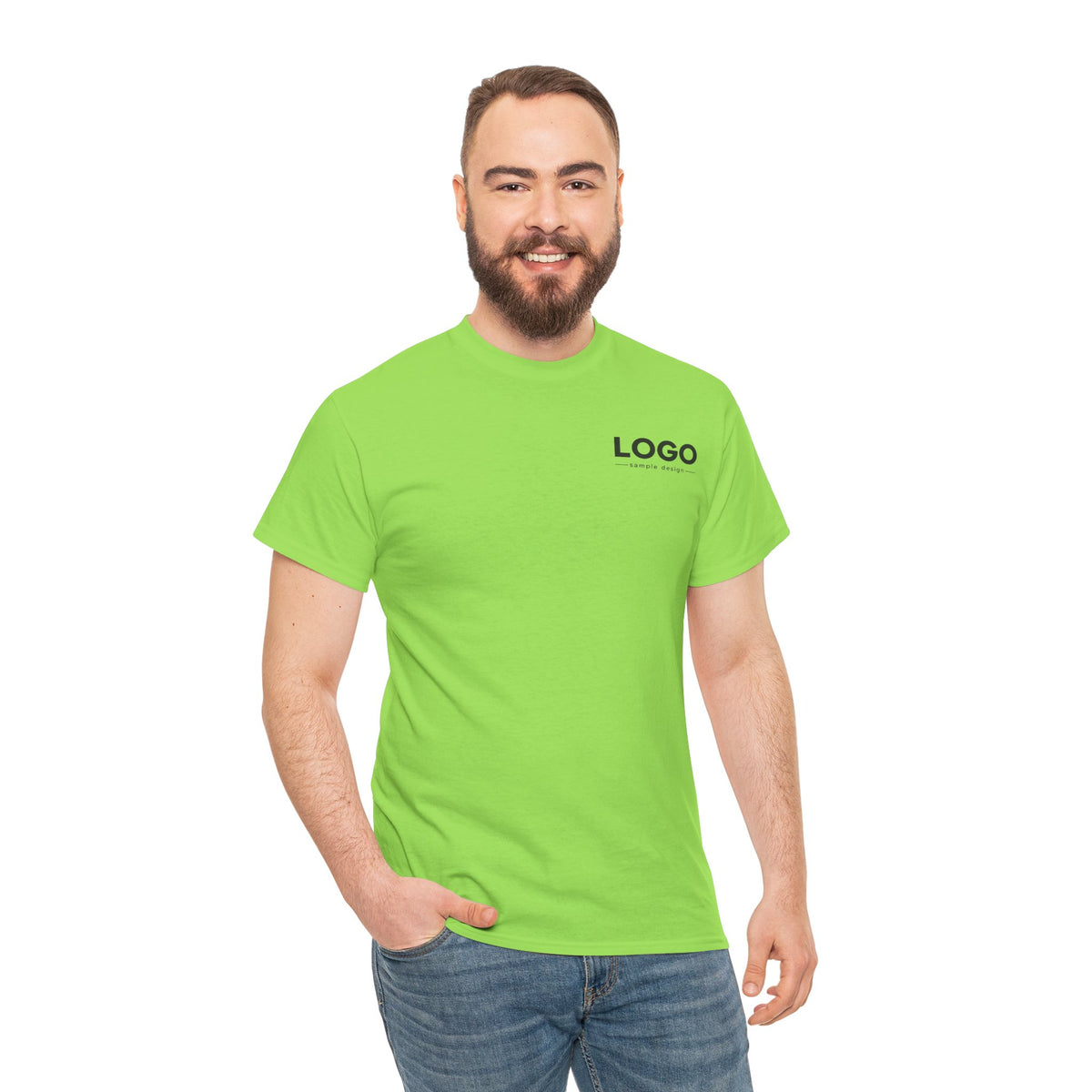 Logo Minimalist T‑Shirt — Small Chest & Back Print