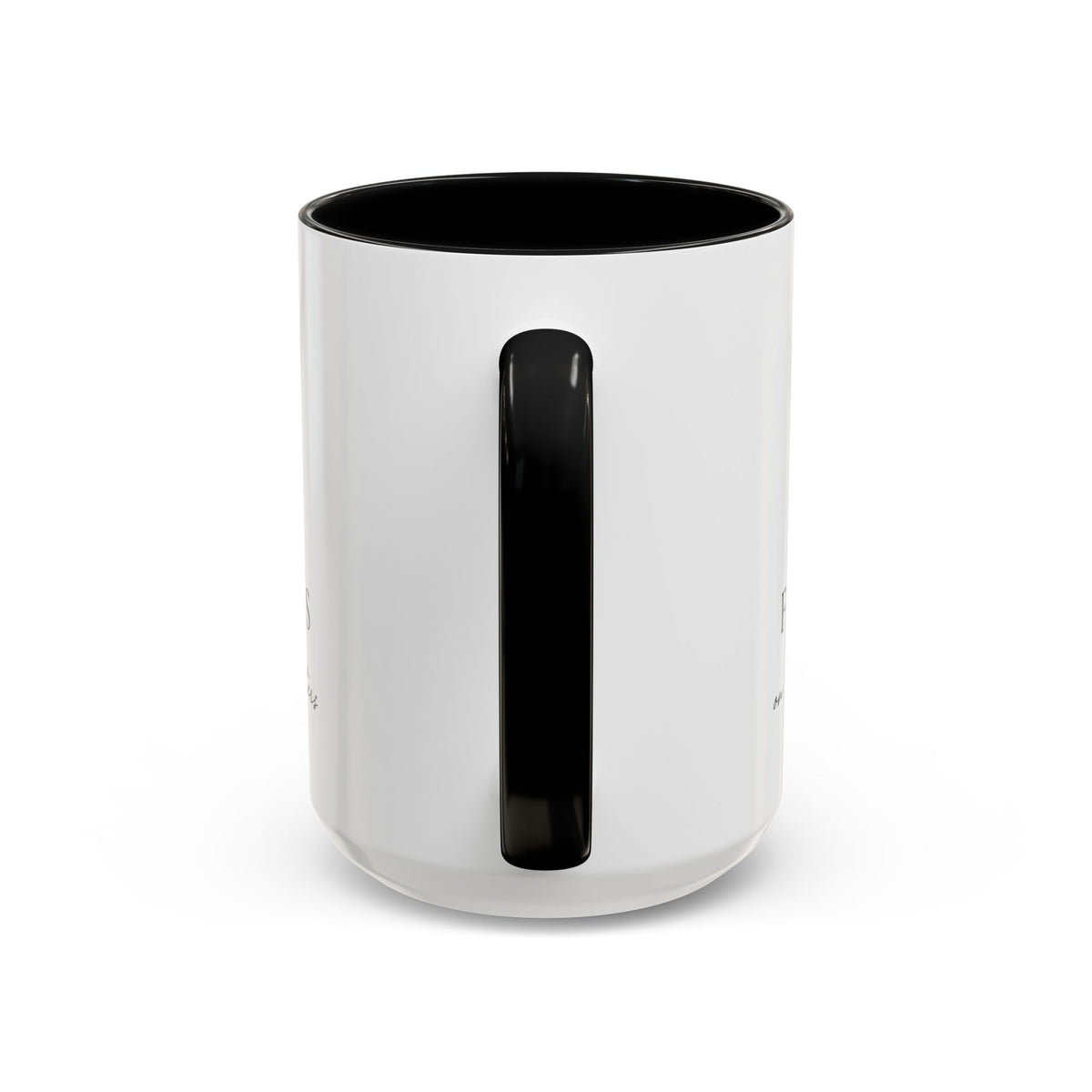 Focus on What Matters Accent Coffee Mug — Minimal Motivational Ceramic Mug (11/15 oz)