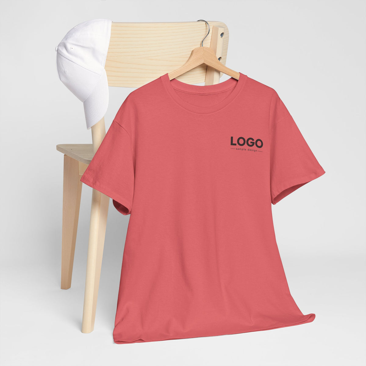 Logo Minimalist T‑Shirt — Small Chest & Back Print