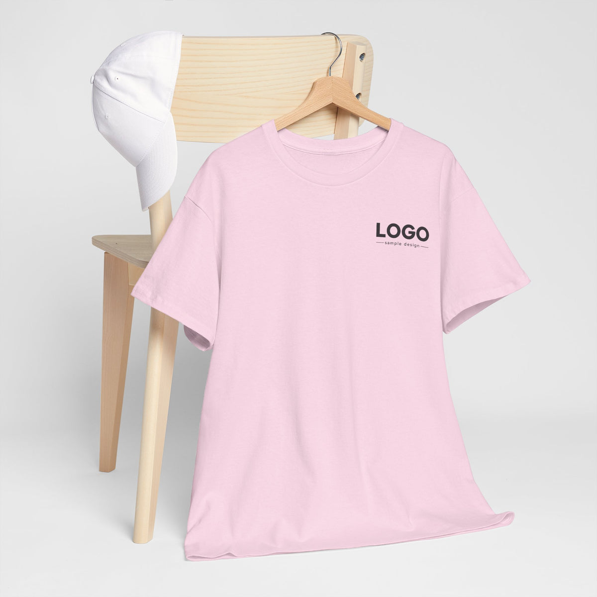 Logo Minimalist T‑Shirt — Small Chest & Back Print