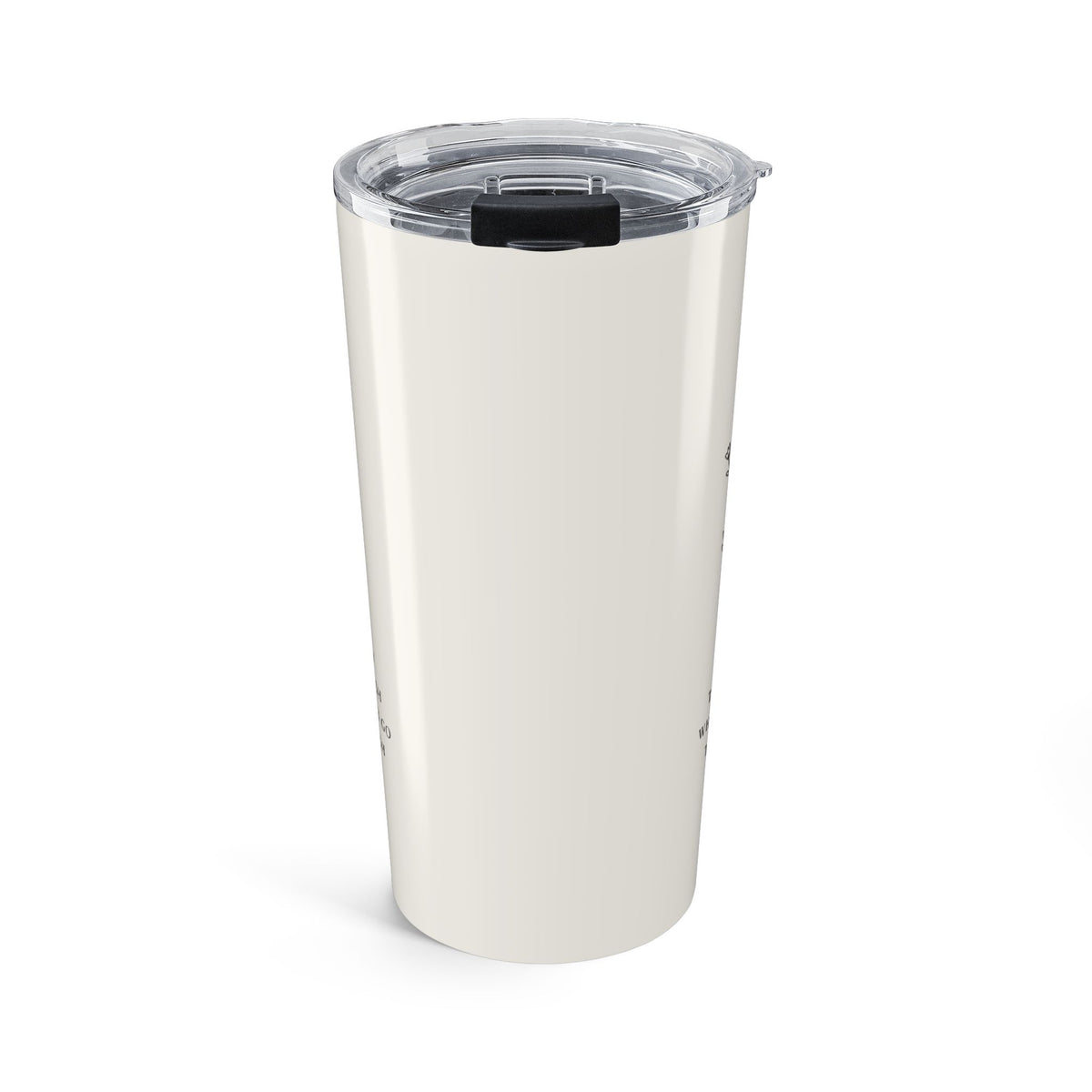 20oz Insulated Travel Tumbler — Cream Stainless Steel Cup