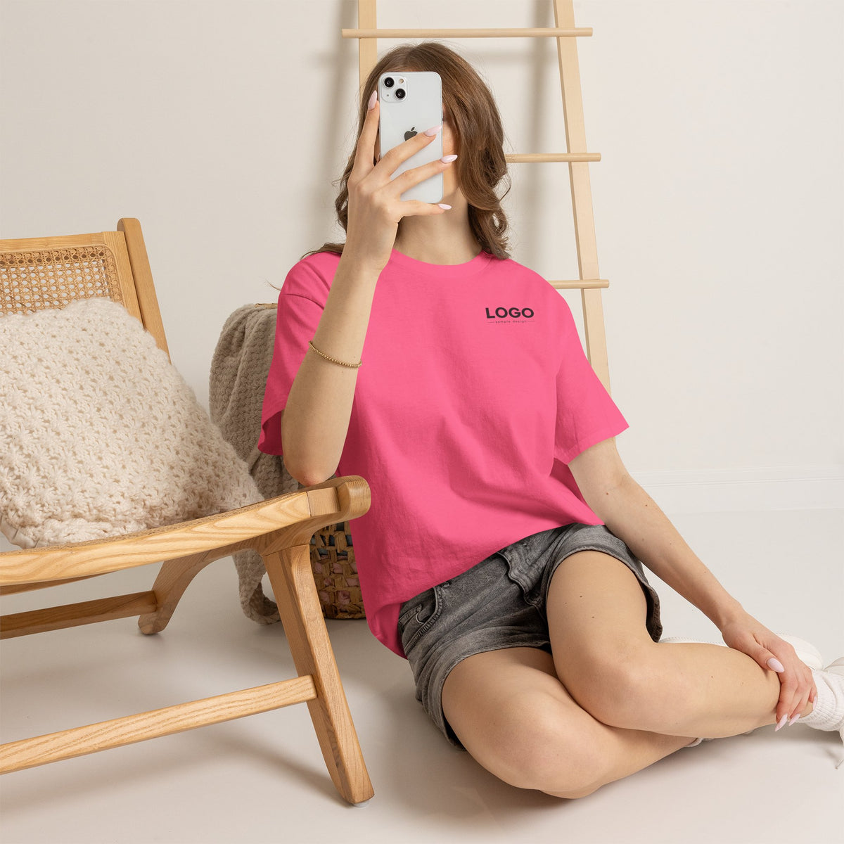Logo Minimalist T‑Shirt — Small Chest & Back Print