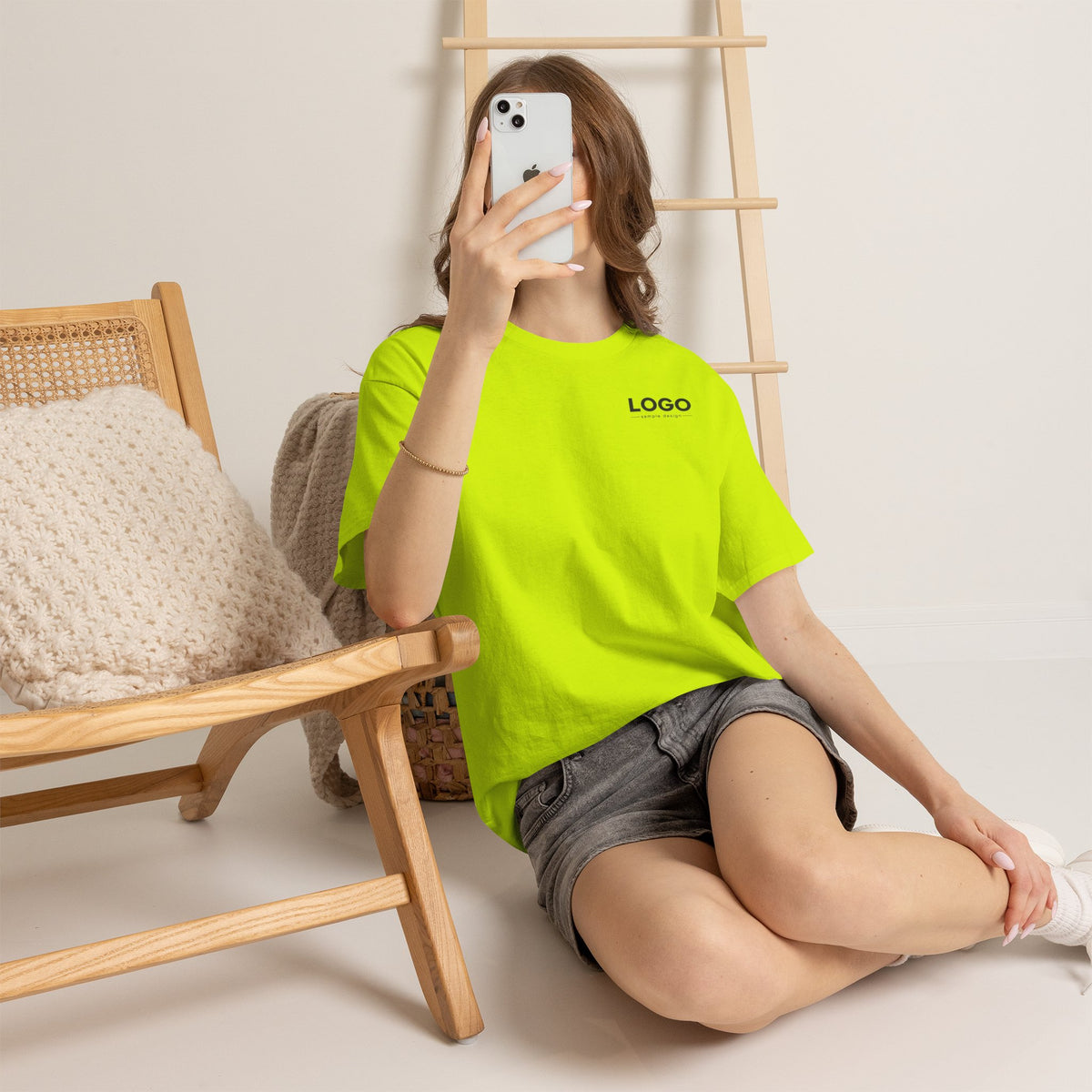Logo Minimalist T‑Shirt — Small Chest & Back Print