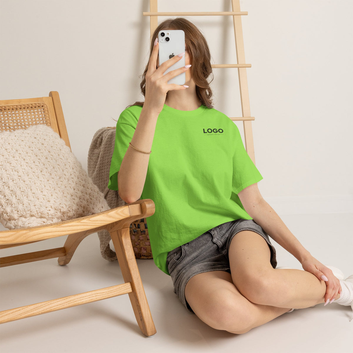 Logo Minimalist T‑Shirt — Small Chest & Back Print