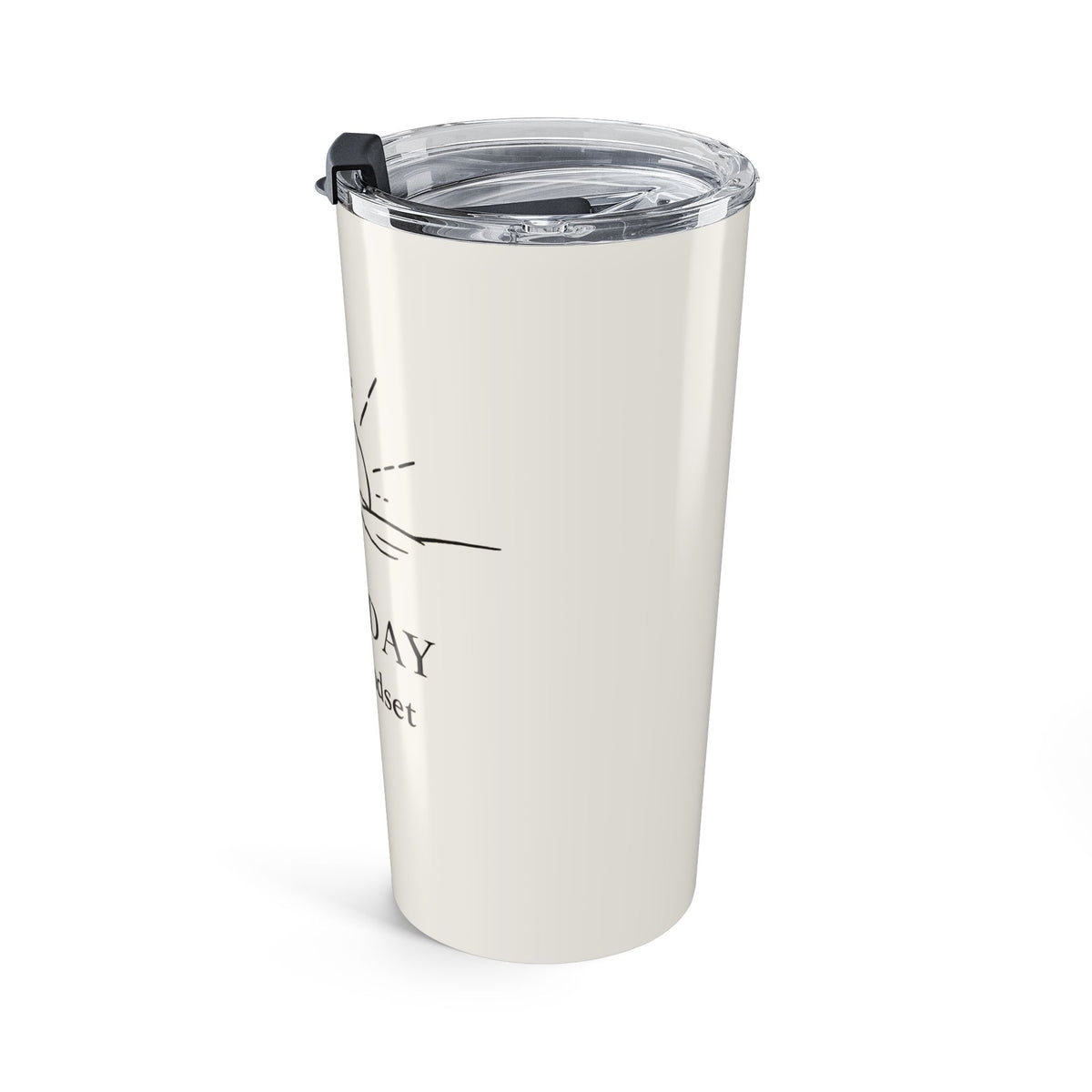 20oz Sunrise Tumbler – "New Day, New Mindset" Motivational Travel Mug