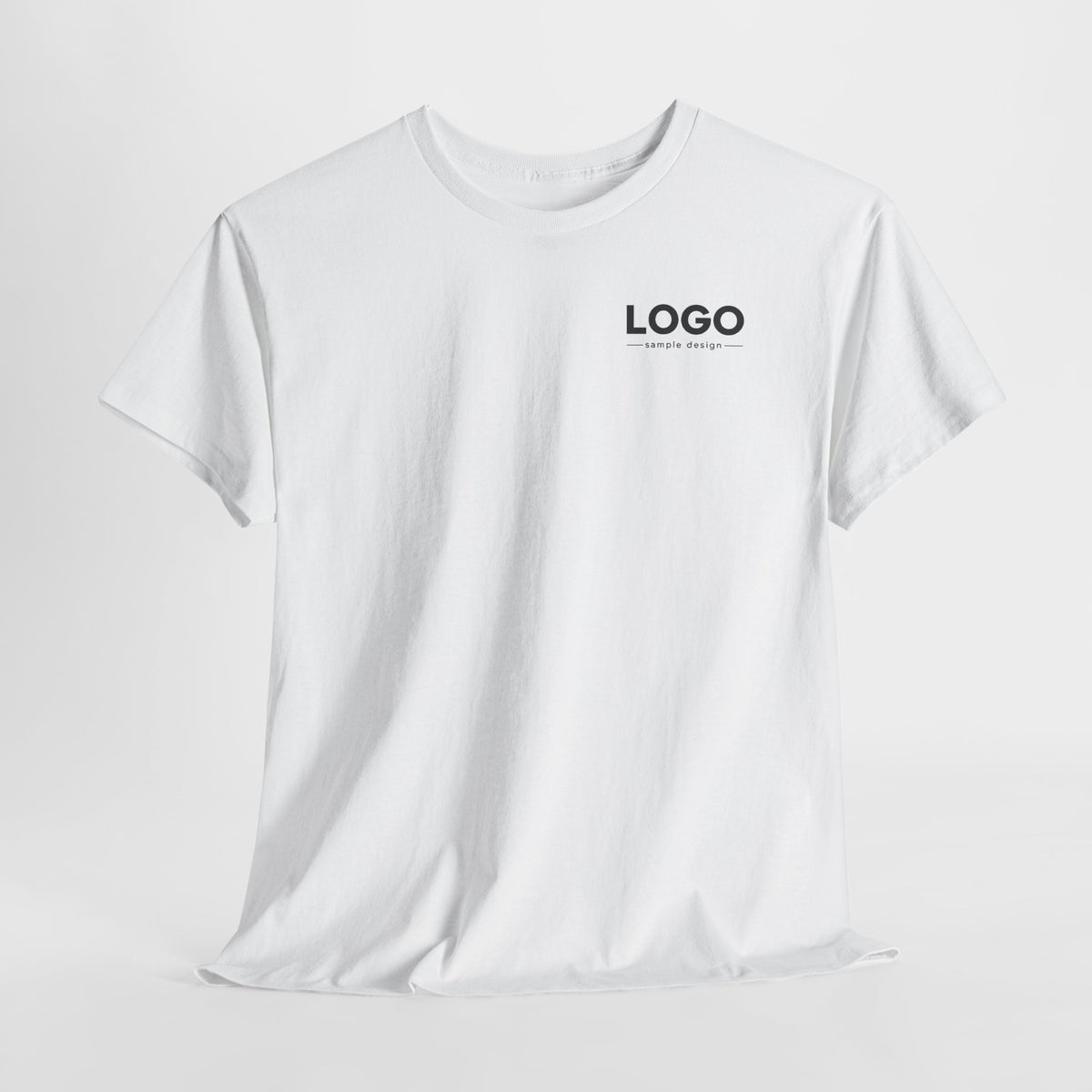 Logo Minimalist T‑Shirt — Small Chest & Back Print