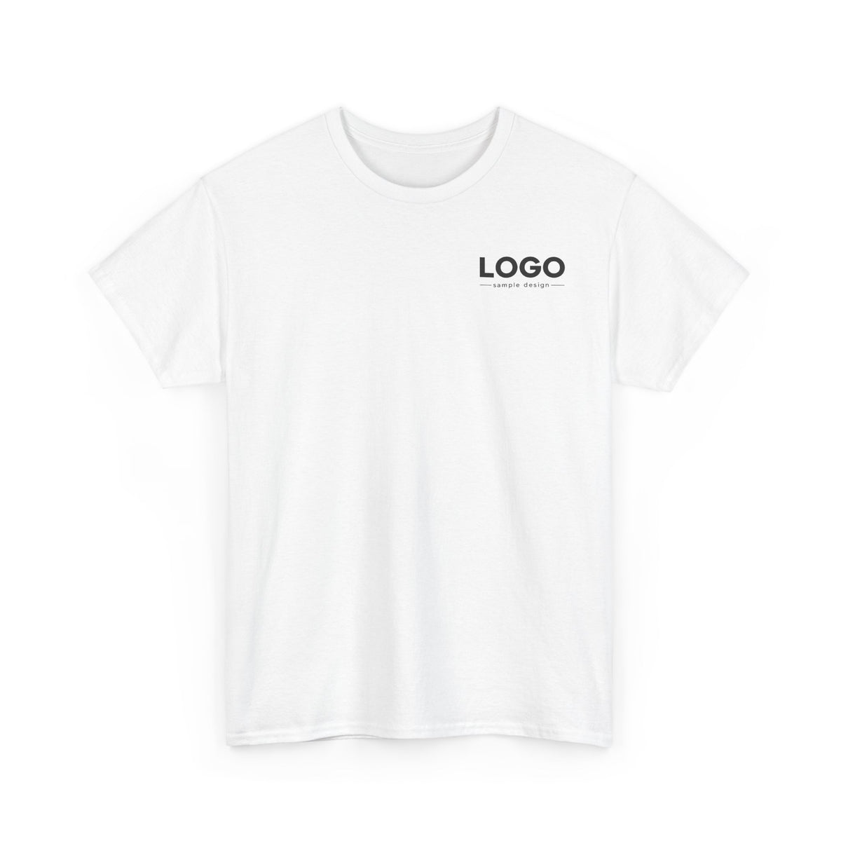 Logo Minimalist T‑Shirt — Small Chest & Back Print