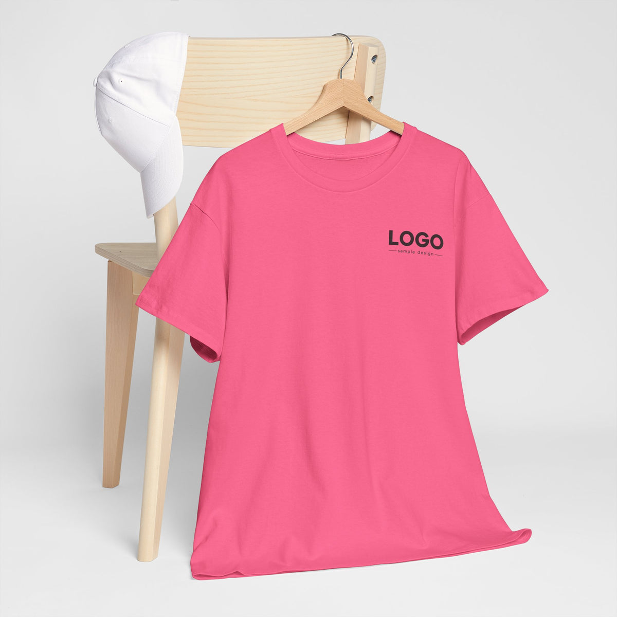 Logo Minimalist T‑Shirt — Small Chest & Back Print
